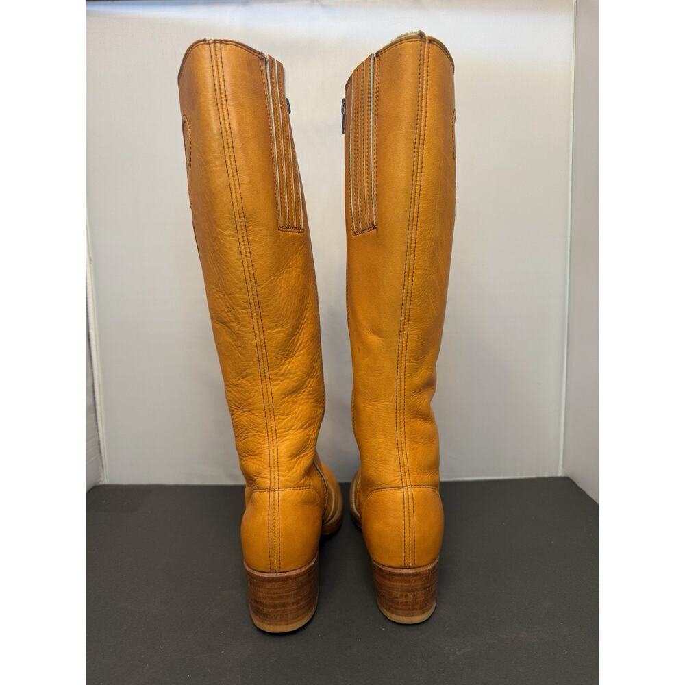 Vintage Frye Campus Boots 1970s Light Tan Size 7B Never Treated Excellent Cond. - Picture 5 of 16